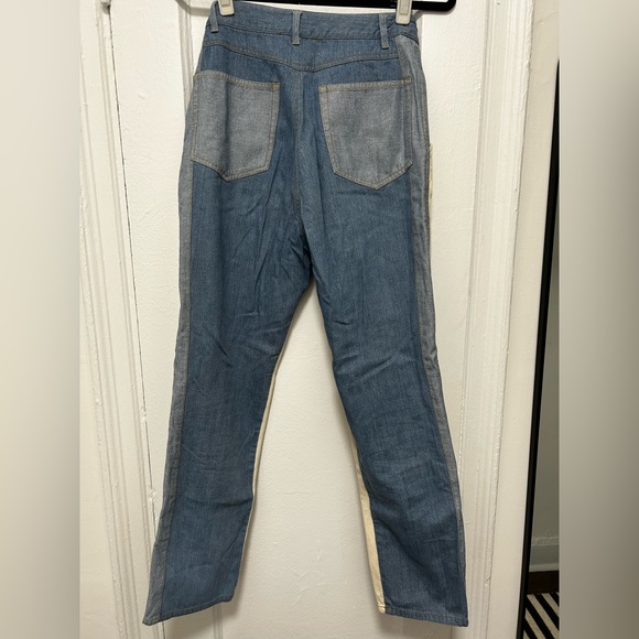SEA New York Colorblock Straight Leg Jeans - Picture 4 of 7